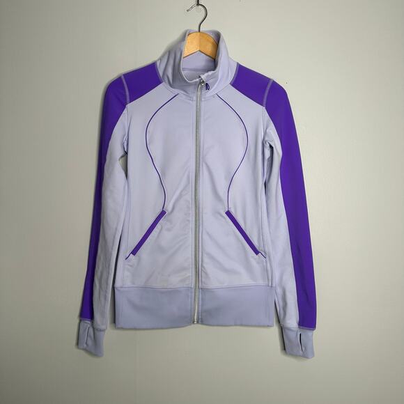 Lululemon Women's Full Zip Cool Breeze / Power Purple‎ Contempo Jacket Size 6/8 - Picture 3 of 9